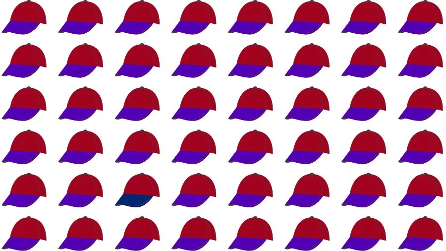 Optical Illusion Brain Challenge: Can you find the Odd Hat in 12 Seconds?