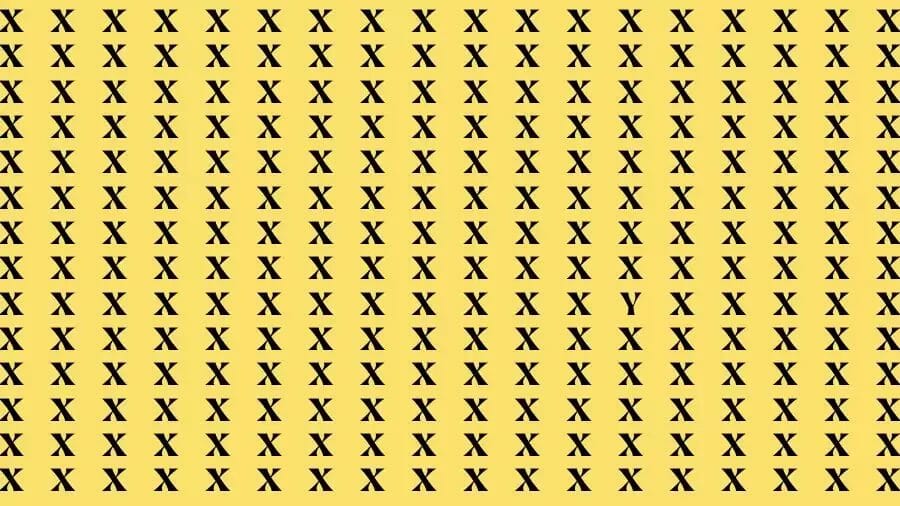 Optical Illusion Brain Test: If you have Eagle Eyes Find the Letter Y in 15 Secs