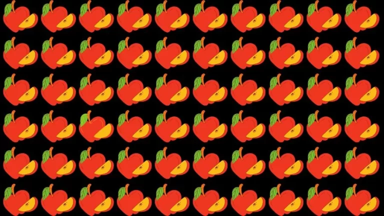 Optical Illusion Eye Test: Can you find the Odd Apple in 20 Seconds?