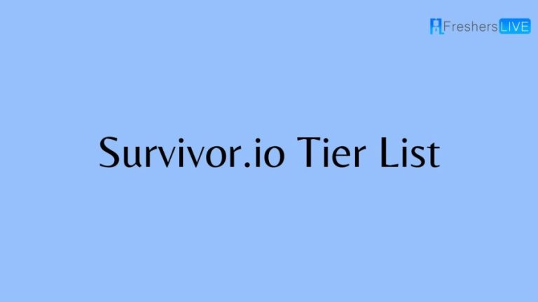 Survivor io Tier List, Best Skills And Weapons