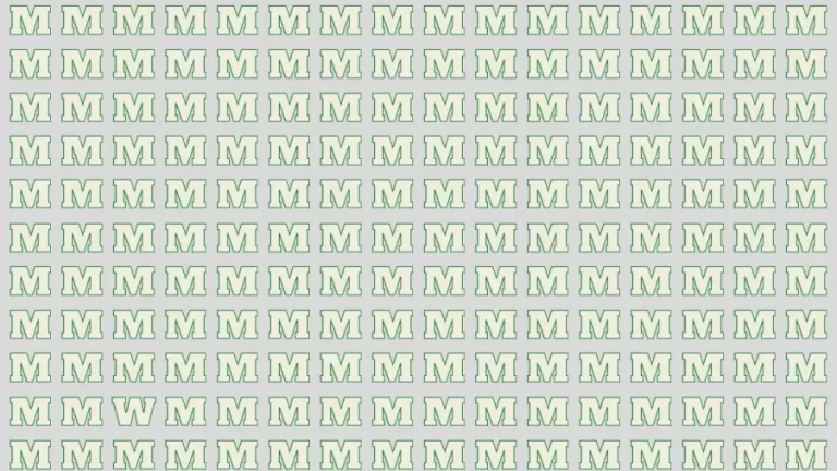 Visual Test: If You Have Eagle Eyes Find W Among M In 15 Secs