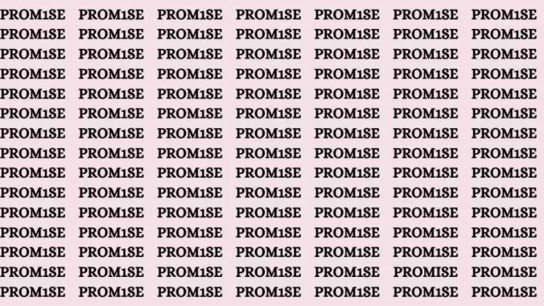 Observation Brain Test: If you have Eagle Eyes Find the Word Promise in 12 Secs