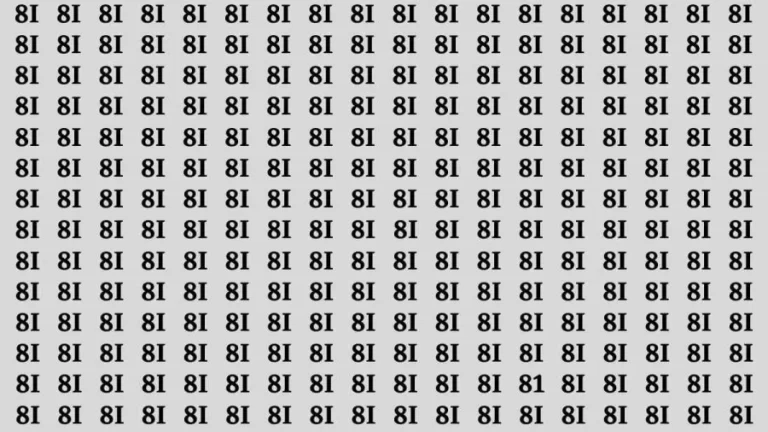 Brain Test: If you have Eagle Eyes Find the Number 81 in 15 Secs