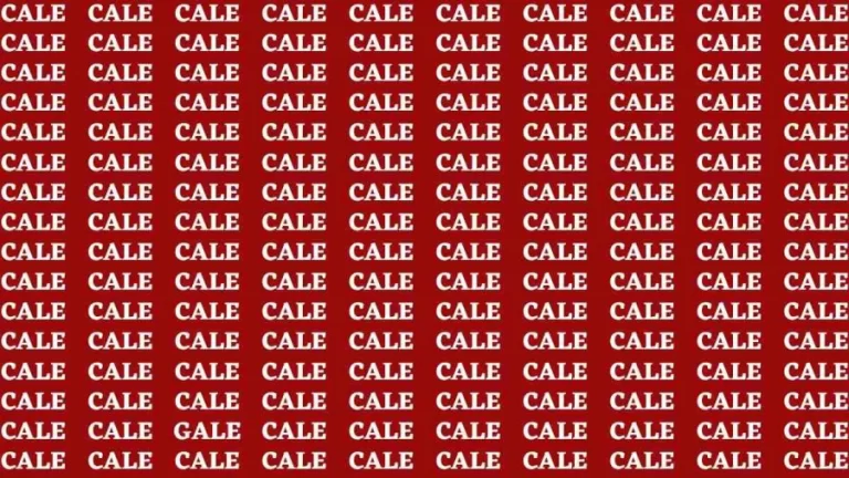 Brain Teaser: If you have Eagle Eyes Find the Word Gale in 12 Secs