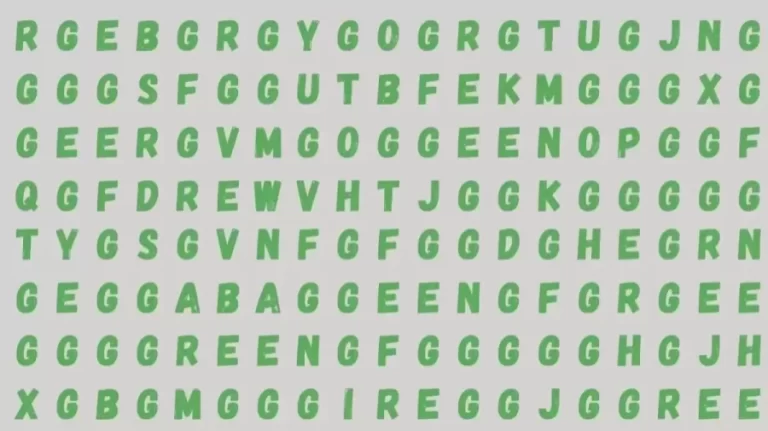 Observation Skills Test: If you have Sharp Eyes find the Word Green in 10 Seconds?