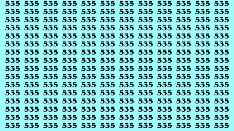 Observation Brain Test: If you have Sharp Eyes Find the Number 555 in 20 Secs