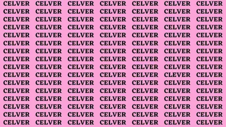 Brain Test: If you have Sharp Eyes Find the Word Clever in 20 Secs