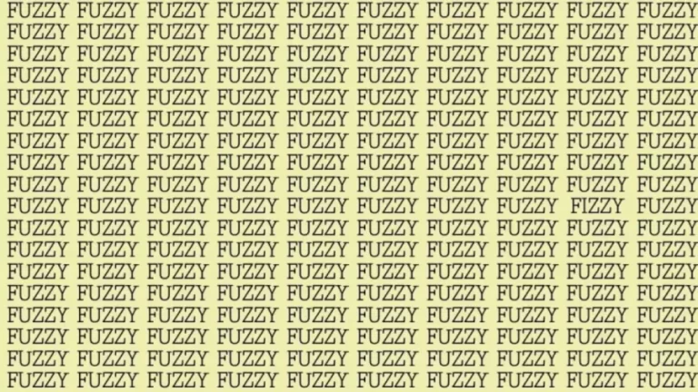 Brain Test: If You Have Hawk Eyes Find The Word Fizzy Among Fuzzy In 15 Secs