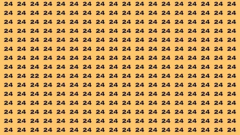 Observation Brain Test: If you have Eagle Eyes Find the number 22 in 12 Secs