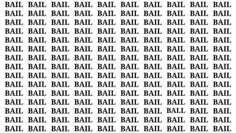 Observation Brain Test: If you have 50/50 Vision Find the Word Ball in 20 Secs