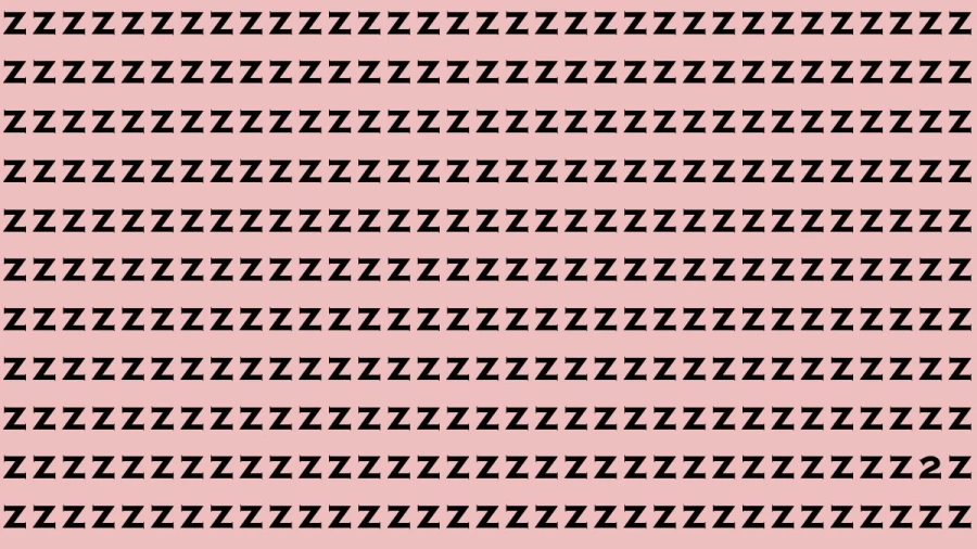 Observation Brain Test: If you have Sharp Eyes Find the Number 2 among z in 15 Secs