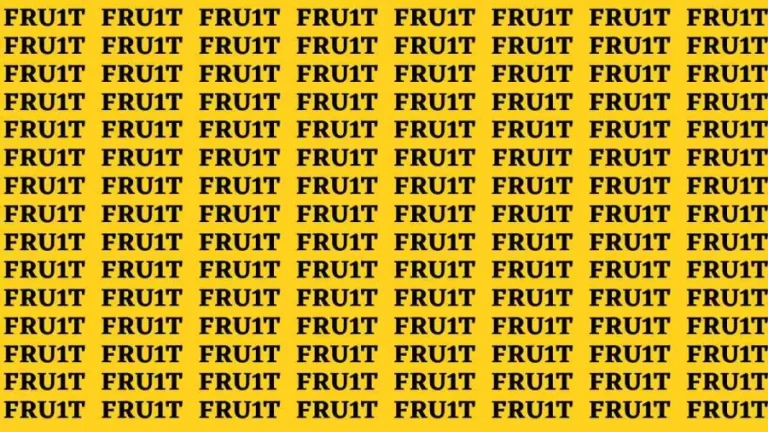 Brain Teaser: If you have Hawk Eyes Find the Word Fruit in 15 Secs