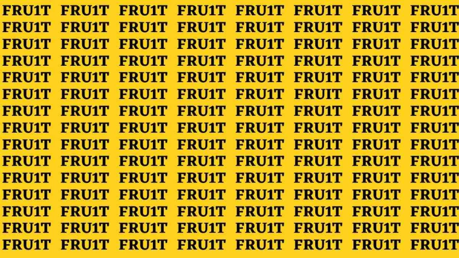 Brain Teaser: If you have Hawk Eyes Find the Word Fruit in 15 Secs