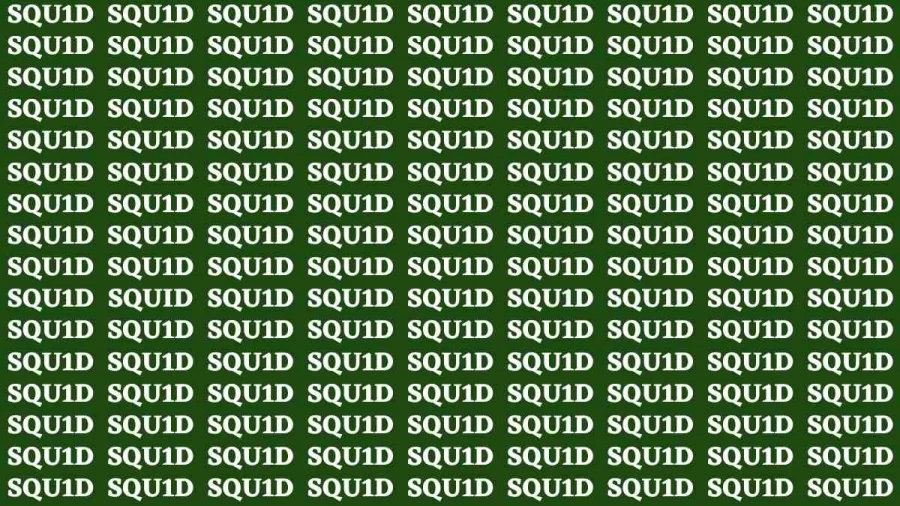 Observation Brain Test: If you have Eagle Eyes Find the Word Squid in 12 Secs