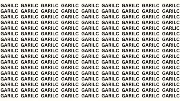 Observation Brain Test: If you have Sharp Eyes Find the Word Garlic in 15 Secs