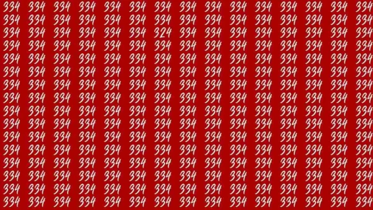 Observation Brain Test: If you have Sharp Eyes Find the Number 324 in 15 Secs