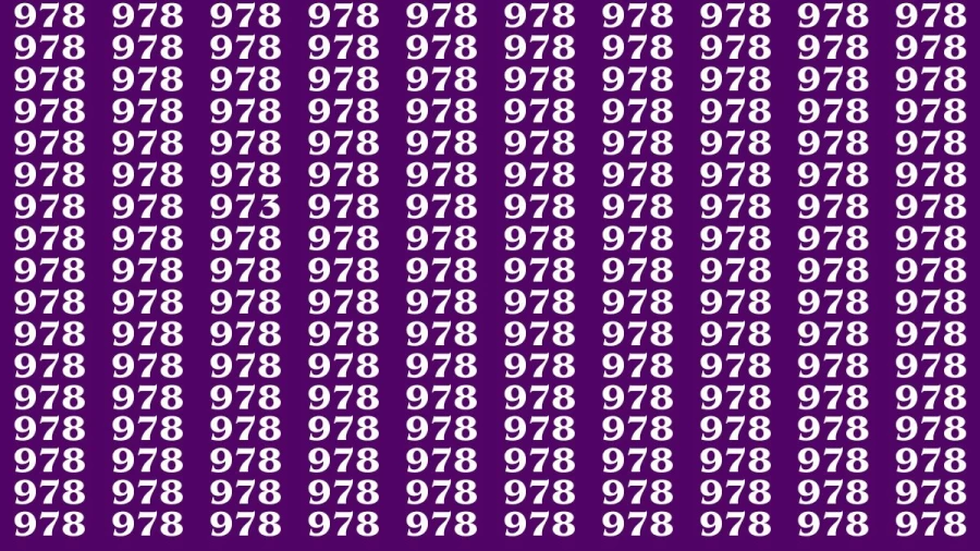 Brain Test: If you have Eagle Eyes Find the Number 973 in 15 Secs