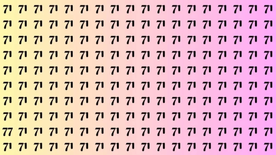 Brain Test: If you have Sharp Eyes Find the Number 77 in 10 Secs