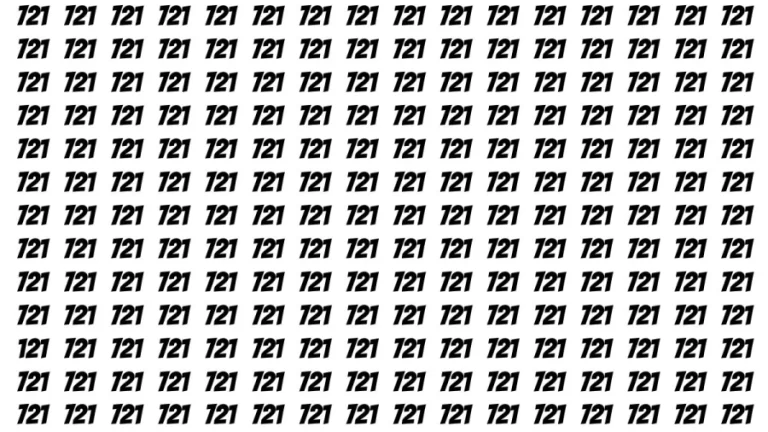 Brain Test: If you have Eagle Eyes Find the Number 121 among 721 in 15 Secs