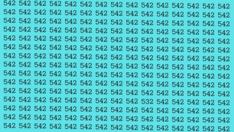 Optical Illusion: If you have Sharp Eyes find the Number 532 in 8 Seconds