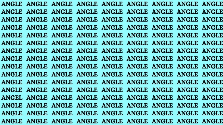 Optical Illusion Eye Test: If you have Eagle Eyes Find the Word Angel among Angle in 12 Secs