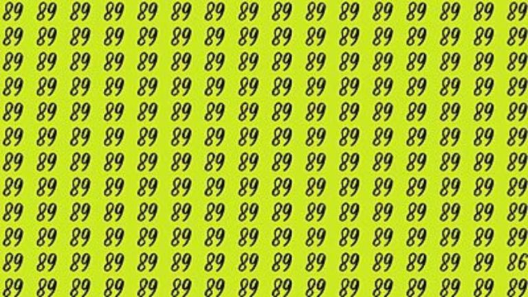 Observation Brain Test: If you have Keen Eyes Find the Number 86 namong 89 in 15 Secs