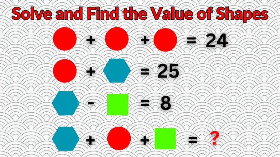 Brain Teaser: Solve and Find the Value of Shapes