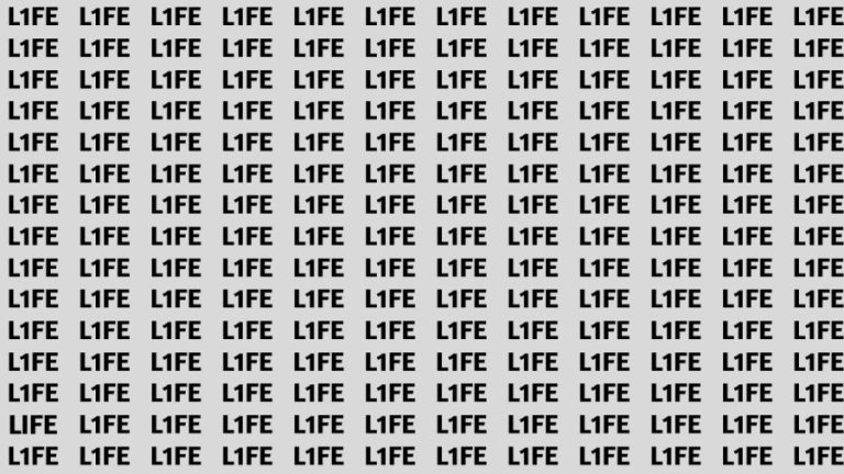 Optical Illusion: If you have Sharp Eyes Find the Word Life in 15 Secs