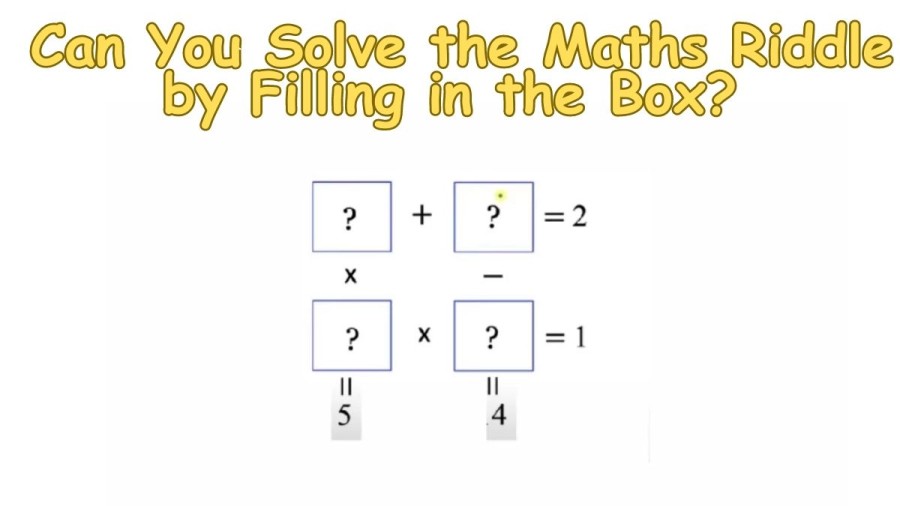 Brain Teaser: Can You Solve the Maths Riddle by Filling in the Box?