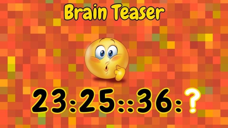 Brain Teaser: Complete the Series 23:25::36:?