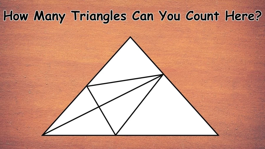 Brain Teaser Eye Test: How Many Triangles Can You Count Here?