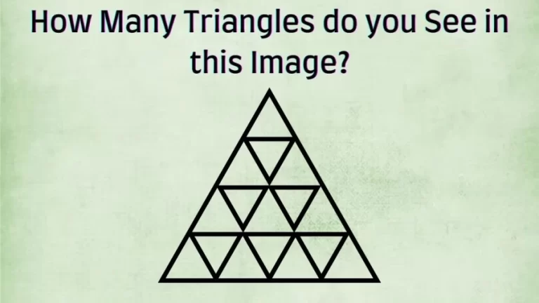 Brain Teaser Eye Test – How Many Triangles do you See in this Image?