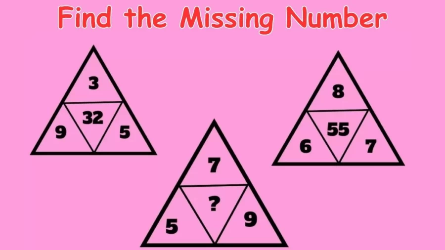 Brain Teaser – Find the Missing Number I Triangle Math Puzzle