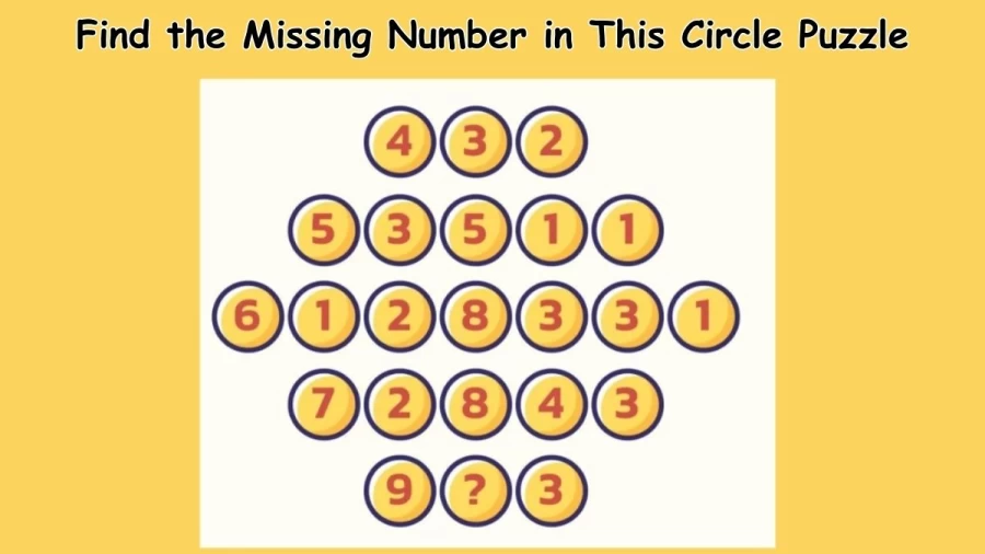 Brain Teaser: Find the Missing Number in This Circle Puzzle