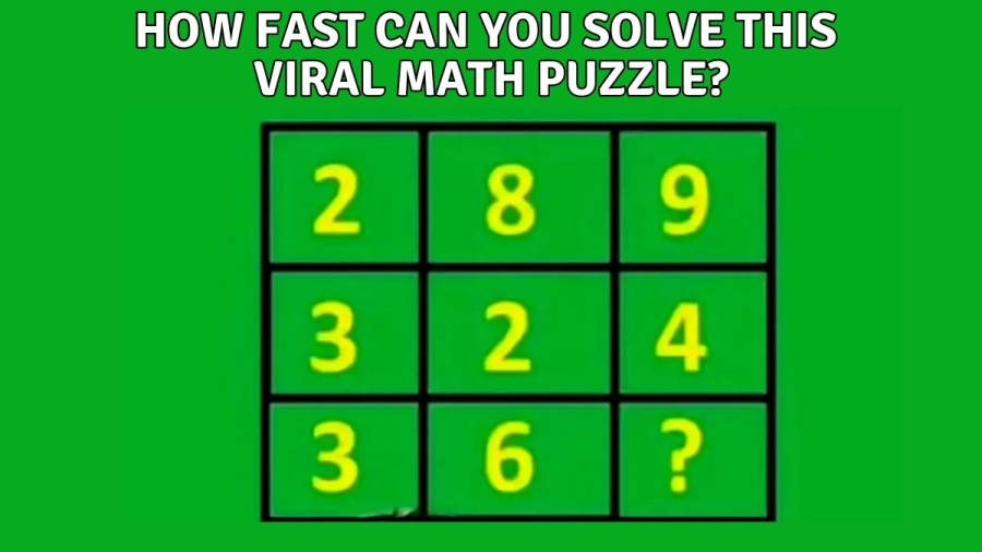 Brain Teaser – Find the Missing Number in this Impossible Math Puzzle