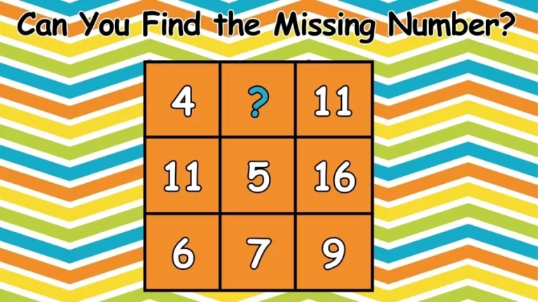 Brain Teaser IQ Test: Can you Find the Missing Number Here? Tricky Math Puzzle