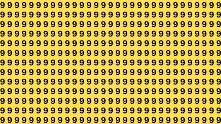 Brain Teaser: If You Have Eagle Eyes Find 3 among the 9s within 25 Seconds?