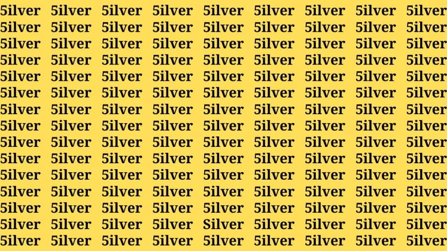 Brain Teaser: If you have Hawk Eyes Find the word Silver in 15 Secs