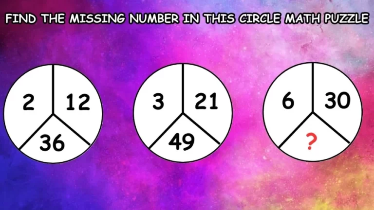 Brain Teaser: If you have High IQ find the Missing Number