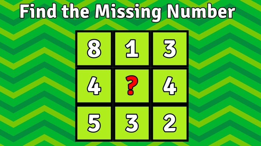 Brain Teaser Math Challenge: Find the Missing Number | Tricky Puzzle