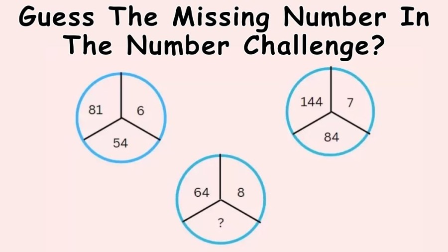 Brain Teaser Math Puzzle - Guess The Missing Number In The Number Challenge?
