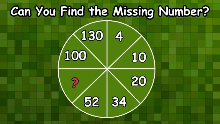 Brain Teaser Math Test: Can You Find the Missing Number in 20 Seconds?