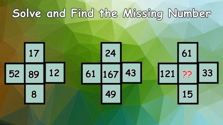 Brain Teaser: Solve and Find the Missing Number | Maths Puzzle