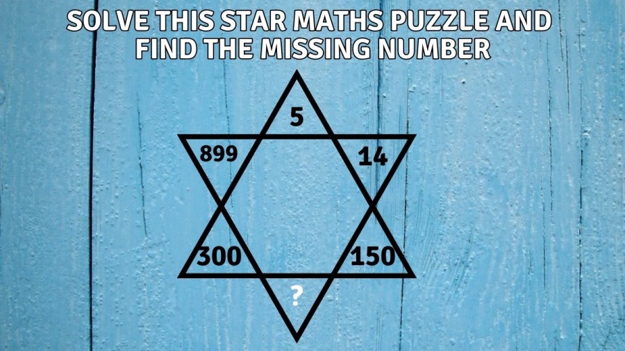 Brain Teaser: Solve this Star Maths Puzzle and Find the Missing Number