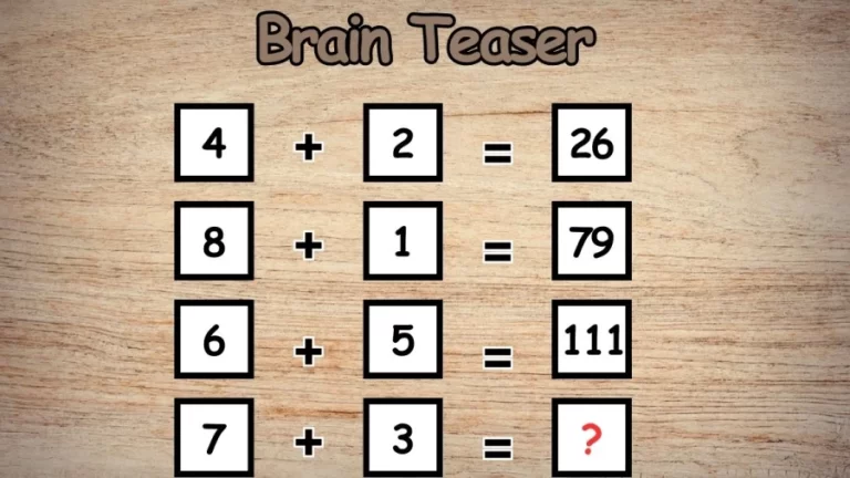 Brain Teaser: Test Your IQ with this Tricky Math Puzzle