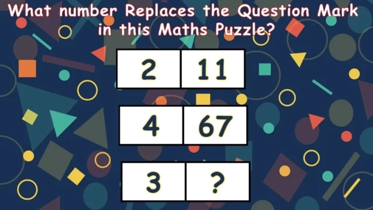 Brain Teaser: What Number Replaces the Question Mark in this Tricky Puzzle?