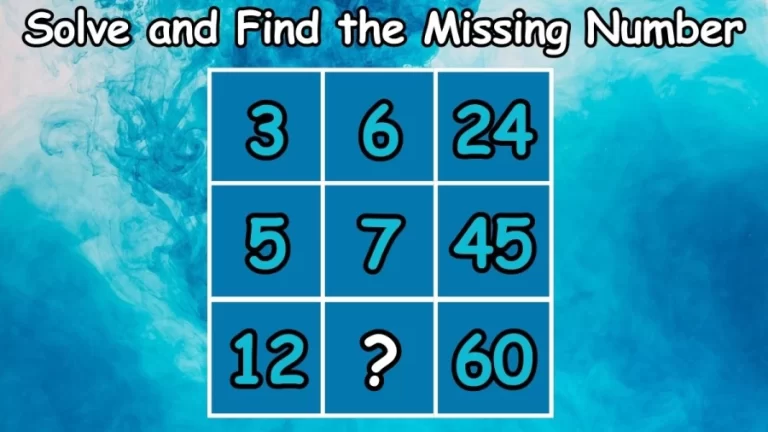 Brain Teaser for Brilliant Minds: Solve and Find the Missing Number – Brain Teaser