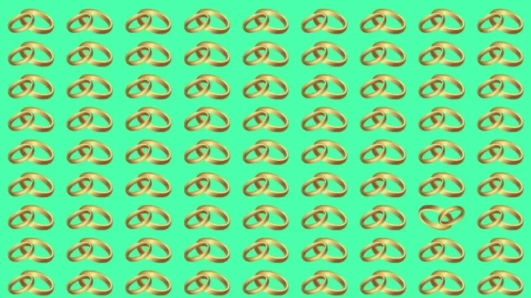 Brain Test: Can you spot the Odd Ring in this Image? Picture Puzzle