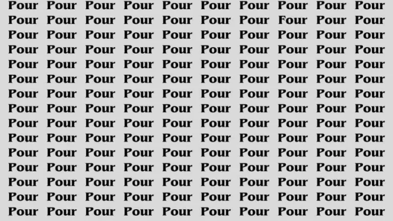 Brain Test: If you have Sharp Eyes Find Four in 15 Secs