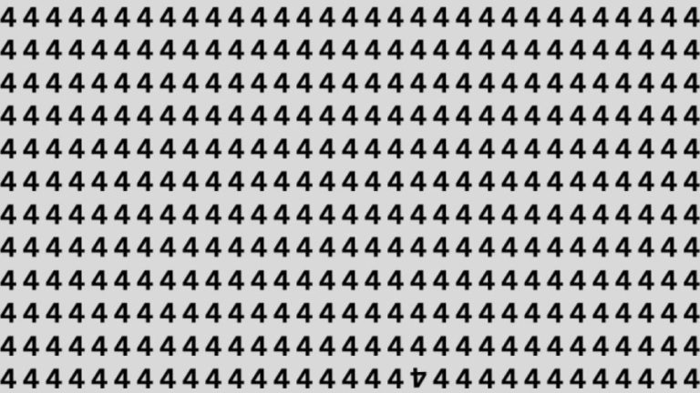 Can You Find the Inverted ‘4’ in this Image within 12 Seconds? Explanation and Solution to the Optical Illusion